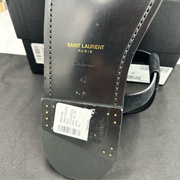 Women’s Saint Laurent to YSL Cassandra sandals size 42 made in Italy - Picture 8 of 9